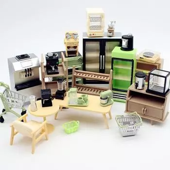 1:12 кукольный домик, миниатюрная тележка, тележка для покупок в супермаркете, ручная тележка, детские игрушки для ролевых игр, аксессуары для кукольного дома