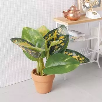 1/12 кукольный домик миниатюрное растение в горшке модель кукольный дом имитация растения украшение игрушка миниатюрный сад зеленые растения украшения