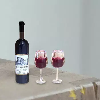 1/12 кукольный домик, миниатюрные бутылки для вина, чашки для напитков, ролевые игры, мини-домик, аксессуар для напитков для