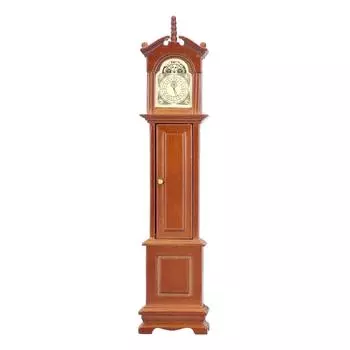 1/12 Кукольный домик Миниатюрные напольные часы Деревянная мини-модель Мебель Аксессуар