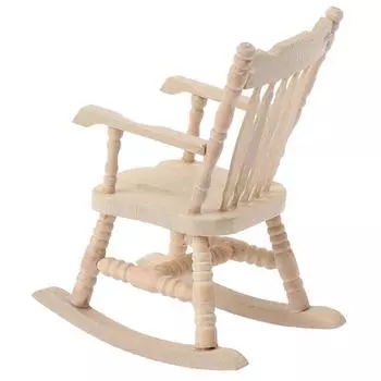 1/12 кукольный домик миниатюрный деревянный мини-качалка модель игрушечная мебель аксессуары