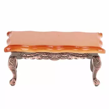 1:12 Кукольный домик Миниатюрный Имитация Журнального Столика Мини Мебель Модель Игрушка Аксессуар Длинный Стол