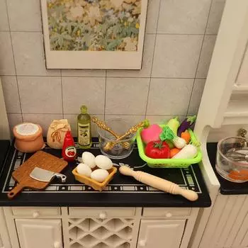 1/12 кукольный домик миниатюрный кухонный набор модель кукольная кухня принадлежности для выпечки декор игрушка микросцена строительство реквизит A1 5pcs/set