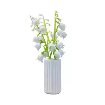 1:12 кукольный домик, миниатюрный ландыш, горшечное растение, мини-дерево в горшке для зеленого растения в горшке, мебель для кукольного дома, домашний декор