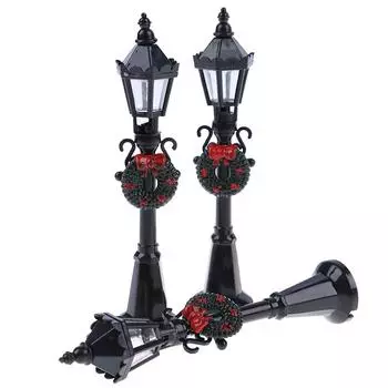 1/12 кукольный домик миниатюрный рождественский парк уличный фонарь кукла уличный фонарь декор игрушка