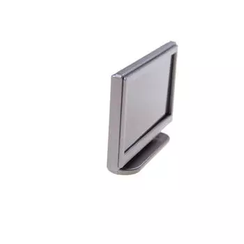 1:12 Кукольный домик Миниатюрный широкоэкранный плоский ЖК-телевизор Пульт Серый Домашний Декор серый