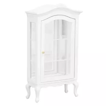 1:12 Кукольный домик Миниатюрный винный шкаф Изысканный коллекционный шкаф Декоративная мебель для кукольного домика