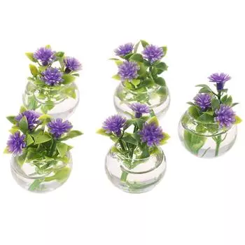 1/12 кукольный домик миниатюрный зеленый в горшке для домашнего декора имитация горшечных растений