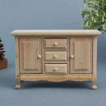 1/12 кукольный домик миниатюры мини имитация деревянного шкафа модель игрушки аксессуары