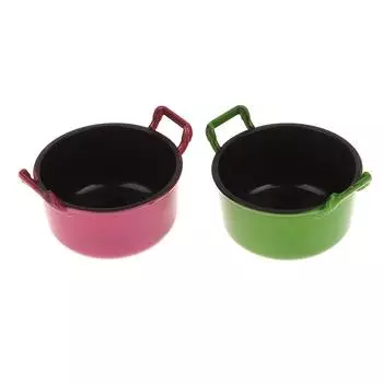 1/12 кукольный домик модель суповой кастрюли кукольный домик миниатюрная кухня кастрюля для приготовления пищи украшения кукольные аксессуары для дома красный