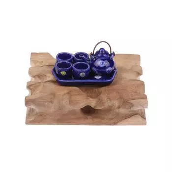 1/12 Кукольный домик Моделирование Мини Керамический Чайник Чайная Чашка Чайный Столик Набор Украшения Кукольного Домика Гостиная Аксессуары Для Кукольного Дома A1