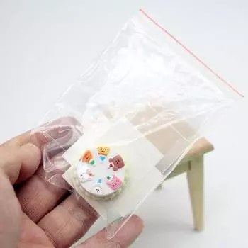 1/12 кукольный домик мультяшный торт с прозрачной коробкой модель кукольного домика мини-симуляция десерт украшения кукольный домик еда аксессуары