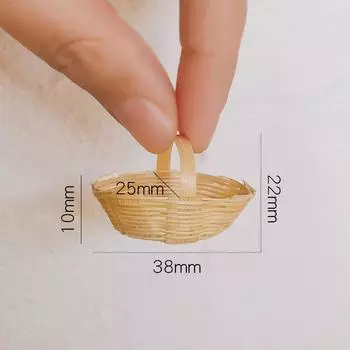 1/12 кукольный домик плетеная вручную корзина для хранения продуктов модель кукольного домика кухня украшения микросцена строительство реквизит