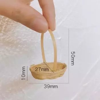 1/12 кукольный домик плетеная вручную корзина для хранения продуктов модель кукольного домика кухня украшения микросцена строительство реквизит A1