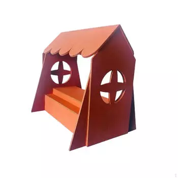 1:12 Кукольный домик, полка для еды, модель, деревянная торговая стойка, детская ролевая игрушка для миниатюры