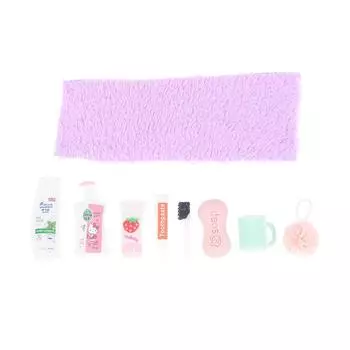 1/12 Кукольный домик Полотенце Мыло Модель Кукольный домик Аксессуары для ванной Украшения