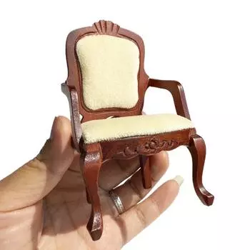 1/12 Кукольный домик Симуляция Чайный столик Стул Набор Модель Кукла Дом Гостиная Мебель Набор стульев Декор Аксессуары для декора кукольного домика
