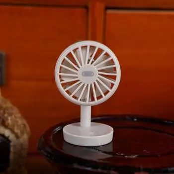 1/12 Кукольный домик Симуляция Мини Модель Электрического Вентилятора Кукла Украшение для Дома Мебель для Кукольного Домика Аксессуары Игрушка для Ролевых Игр белый
