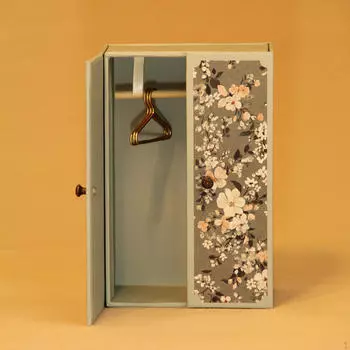 1/12 Кукольный домик, стоячий шкаф, вешалка для одежды, декоративные аксессуары для самостоятельного изготовления, мини-одежда