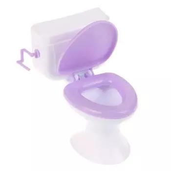 1/12 Кукольный домик Туалет Модель Кукольный домик Мини Ванная Комната Украшение Кукольный Дом Аксессуары Игрушки для Ролевых Игр one size