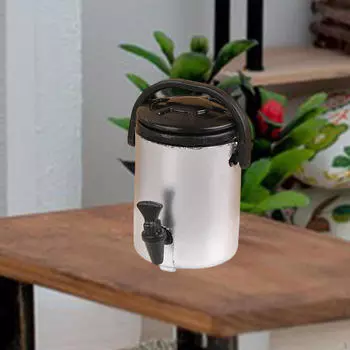 1:12 Кукольный домик Ведро для чая с молоком Миниатюра 0.94x0.63 дюймов Реалистичная для декора сцены Легкая