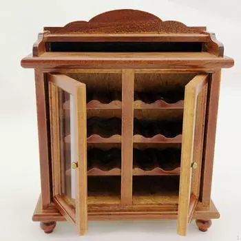 1/12 Кукольный домик Винный шкаф Кукольные аксессуары Украшения Микро Ландшафт Декорации Принадлежности Мини Модель