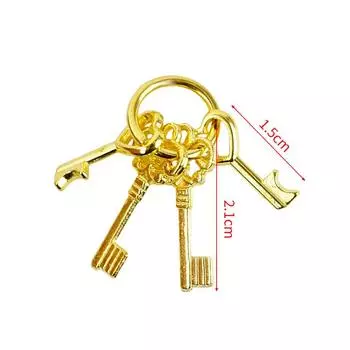 1/12 кукольный домик винтажный металлический ключ модель кукольный домик имитация мебели дверной замок аксессуары кукольный домик украшение дома one size