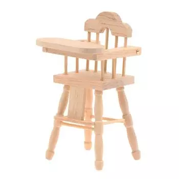 1:12 кукольный мини-обеденный стул, стульчик для кормления, детский обеденный стул, декор для кухни, игрушка