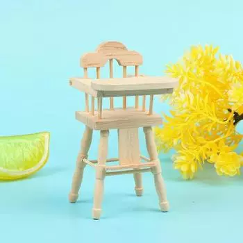 1:12 кукольный мини-обеденный стул, стульчик для кормления, детский обеденный стул, декор для кухни, игрушка