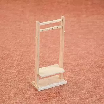 1:12 Кукольный Мини Вешалка Для Одежды Вешалка Для Одежды Органайзер Мебель Декор