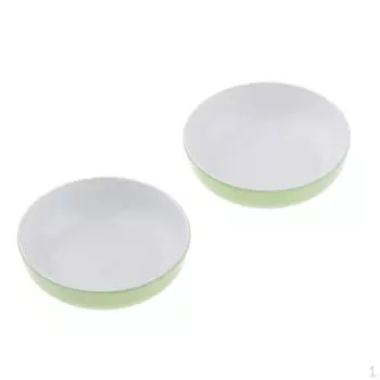 1/12 Кукольный Миниатюрный Обеденный Тарелка Столовые Принадлежности Для Кухонной Мебели зелёный