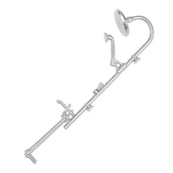 1:12 Кукольный Миниатюрный Смеситель Для Ванной Комнаты Ванна Душ Смеситель Для Ванны Душ Модель