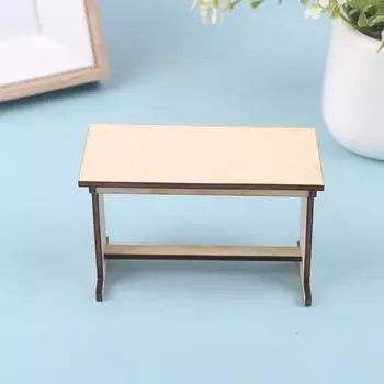 1:12 Кукольный Миниатюрный Стол Офисный Стол Обеденный Стол Мебель Модель Декор