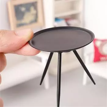 1:12 Кукольный Миниатюрный Железный Журнальный Столик Чайный Столик Модель Кукольного Домика Имитация Стола Мебель Декор Игрушка Микро Сцена Реквизит one size