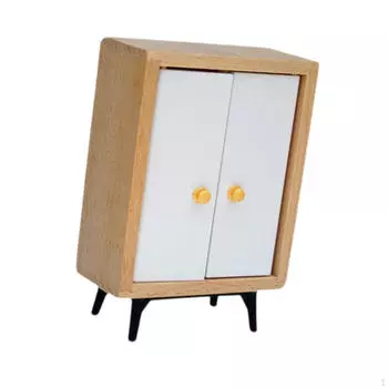 1/12 Кукольный шкаф Имитация шкафа Игрушка DIY Аксессуары Обучающий кукольный домик Декор Фото