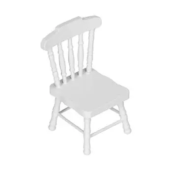 1:12 Кукольный стул Миниатюрная мебель Украшение кукольного домика Модель Детская игрушка для игрыПростой