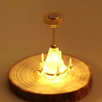 1:12 люстры для кукольного домика, металлические свечи, ролевые игры, имитация модели, мебельные украшения для