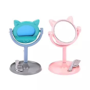 1/12 Макияж Мини Кроличьи Уши Зеркало Мебель Для Кукольного Домика Игрушки Аксессуары A1