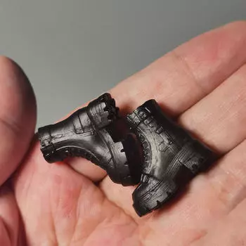 1/12 масштаб фигурки сапоги женские фигурки сапоги, ретро, куклы одеваются, повседневная работа для чёрный