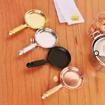 1/12 масштаб кукольный домик миниатюрная модель сковороды реалистично выглядящая посуда сковорода для ролевых игр кухонные игрушки аксессуары B