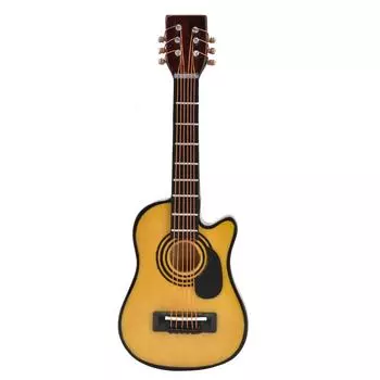 1/12 масштаб кукольный домик миниатюрная деревянная гитара мини гитара витрина модель кукольный домик аксессуары народный