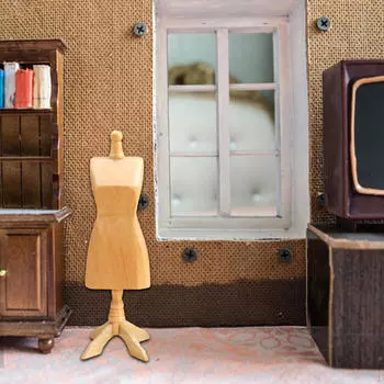 1:12 масштаб кукольный домик миниатюрная модель вешалка мини конюшня, мода, ожерелье манекен ожерелье