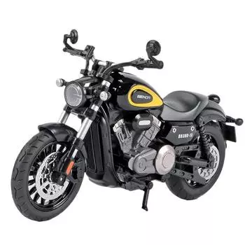1/12 масштаб литья под давлением BENDA Chinchilla 300 модель мотоцикла моделирование сплава мотоцикл игрушечные лошадки подарок для мальчиков Voiture миниатюрные игрушки для детей 1/12-Size:17.5*10.5*7.5cm жёлтый/чёрный
