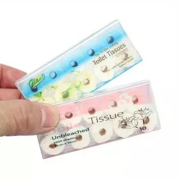 1/12 масштаб Мини кукольный домик рулон туалетной бумаги модель кукольный домик туалетная бумага декор кукольный домик ванная комната аксессуары декор - 1 шт синий