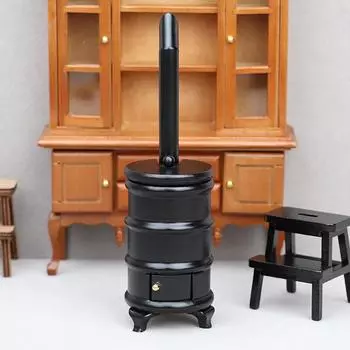 1:12 масштаб Мини-печь Модель дымохода Кукольный домик Миниатюрные аксессуары Кухонная игрушка Кукольный дом Мебель Украшения onesize