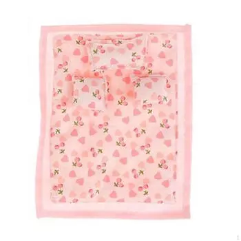 1/12 масштаб мини-постельное белье кукла аксессуары модель реалистичный DIY ремесленный дом набор для розовый