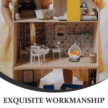 1:12 масштаб миниатюрные качели украшение садовая мебель кукла крошечные качели модель своими руками 125