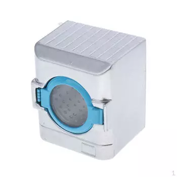 1:12-масштабная миниатюрная белая стиральная машина и сушилка для кукольного домика, материал из сплава