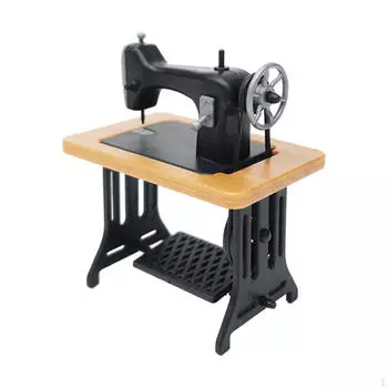 1:12 масштабных миниатюр, мебель для кукольного домика для гостиной, деревянная швейная машина для гостиной жёлтый