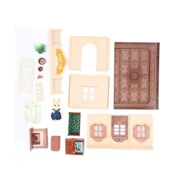 1:12 масштабных предметов мебели для кукольного дома Пластиковый миниатюрный телевизор Чайный столик Диван Камин Цветочные горшки Гостиная R